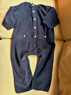 Mabo Navy Corduroy Jumpsuit Toddler 4/5